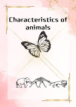 Preview of Characteristics of animals