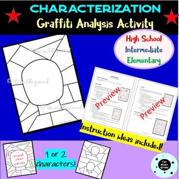 Preview of Characterization Activity - Character Analysis - Coloring Page - Back to School