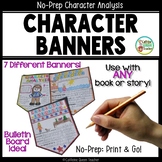 Characterization Banners for ANY Book DOLLAR DEAL