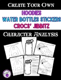 Characterization/Character Analysis: Water Bottle Stickers