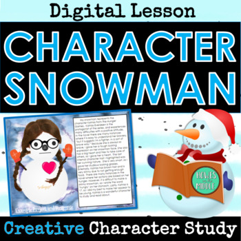 Preview of Characterization Character & Symbolism Snowman Project - Creative Lesson