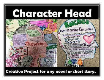 Preview of Characterization Creative Novel Project for Any Novel or Story Character Head