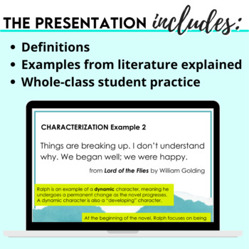 characterization examples in literature