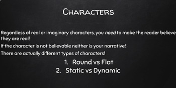 what is the difference between a flat and a static character