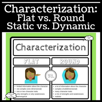 Preview of Characterization: Flat, Round, Static, and Dynamic Characters