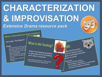 Preview of Characterization & Improvisation: Extensive Drama resource pack