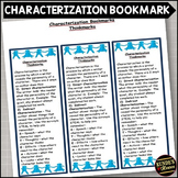 Characterization Literary Element Bookmark