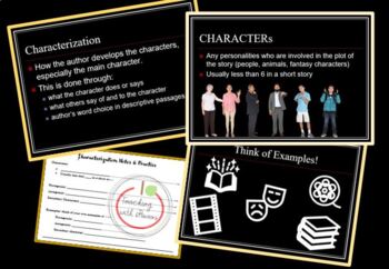 Preview of Characterization Notes & Slides