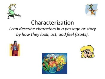 Preview of Characterization Presentation and Activities for Young Learners (Elementary)
