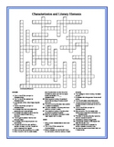 Characterization and Literary Elements Crossword Puzzle