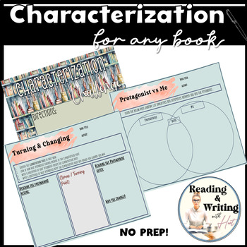 Preview of Characterization for ANY Novel Study, Independent Reading Digital Resource