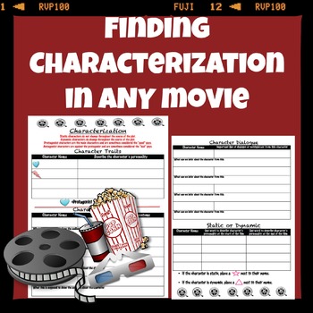 Finding Characterization in any movie by mskcpotter | TPT