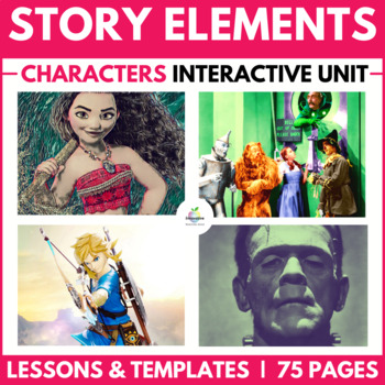 Preview of Character Teaching Unit | Traits, Analysis | Characterization | Story Elements