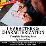 Characters/Characterization Traits/Archetypes Lesson Plan