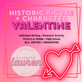 Characters + Historic Figures Valentine Writing