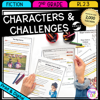 Preview of Character Response Events, Challenges, Problems Reading Passages RL.2.3 RL2.3