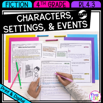 Preview of Story Elements Characters Setting Events Plot Reading Comprehension Passages