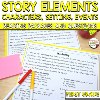 story elements vocabulary teacher pay teachers