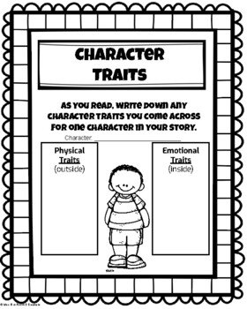 Characters: Traits and Changes by Miss B in Room 3 | TpT
