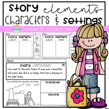 Characters and Settings Story Elements and Reading Comprehension Worksheet