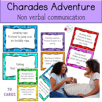 Preview of Charades Adventure: Non Verbal Communication Cards