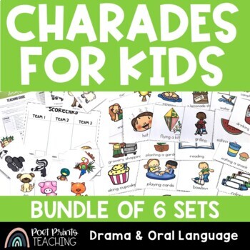 Preview of Charades BUNDLE, speaking and listening activities