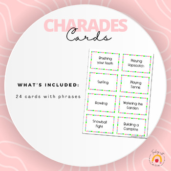 Preview of Charades Cards