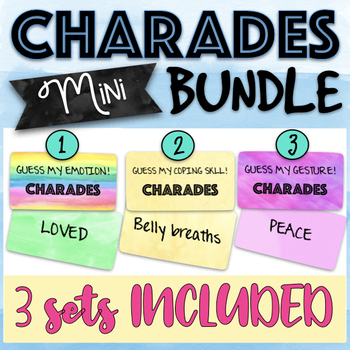 Preview of Charades Mini Bundle - 3 Games included