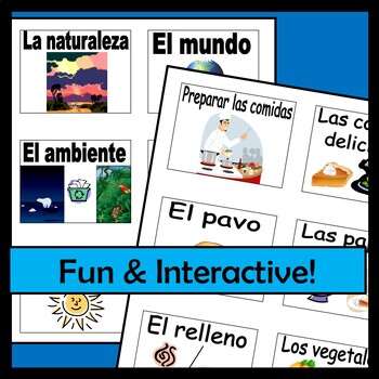 Charades Spanish Vocabulary Game / Animals, Nature, Holidays | TpT