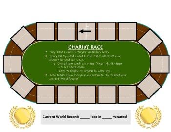 Preview of Chariot Race (Latin Vocab Review Game)