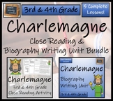 Charlemagne Close Reading & Biography Bundle | 3rd Grade &