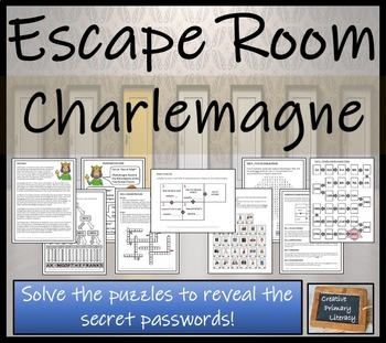Preview of Charlemagne Escape Room Activity