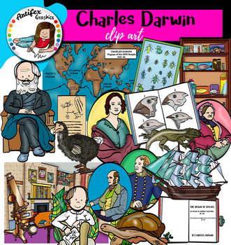 Preview of Charles Darwin clip art