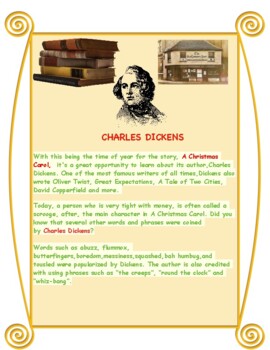 Preview of Charles Dickens: A Freebie
