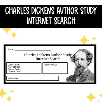 Preview of Charles Dickens Author Study Internet Search