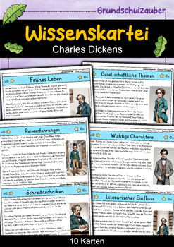 Preview of Charles Dickens - Wissenskartei - Berühmte Persönlichkeiten (German)