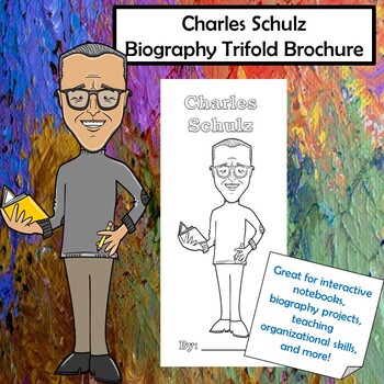 Preview of Charles Schulz Biography Trifold Graphic Organizer