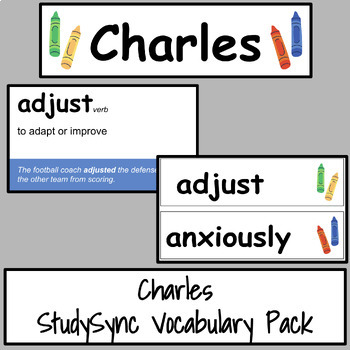 Preview of Charles StudySync Vocabulary Supplement
