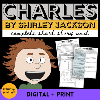 Preview of Charles by Shirley Jackson Short Story Unit Lessons and Activities