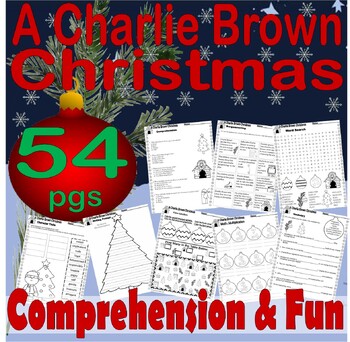 Preview of Charlie Brown Christmas Read Aloud Book Study Companion Reading Comprehension