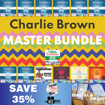 Preview of Charlie Brown Master Bundle | 13 Movie Guides | SAVE 35%