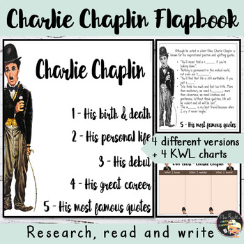 Charlie Chaplin Biography Informational Text Flapbook