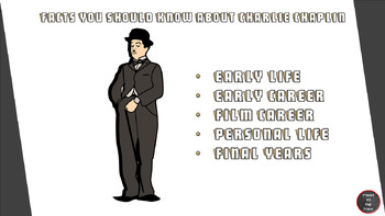 Preview of Charlie Chaplin - Reading Comprehension, Biography, Exercises, Games