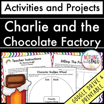 Preview of Charlie and the Chocolate Factory | Activities & Projects | Worksheets & Digital