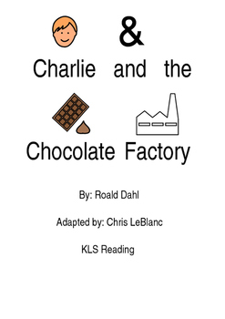 Preview of Charlie and the Chocolate Factory - Adapted Book picture supported text PDF