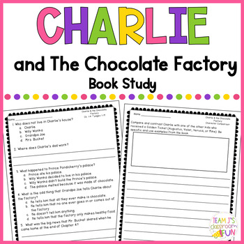 Charlie and the Chocolate Factory - Book Study