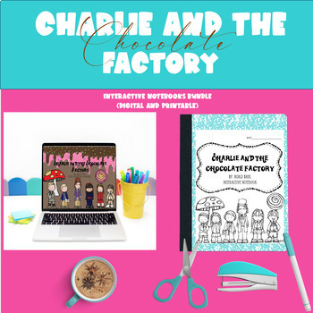 Preview of Charlie and the Chocolate Factory Novel Study Interactive Notebooks