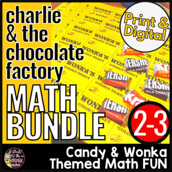 Preview of Charlie and the Chocolate Factory Math Activity BUNDLE | Willy Wonka Math BUNDLE
