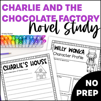 Preview of Charlie and the Chocolate Factory Novel Study