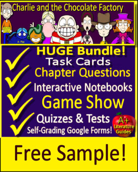 Preview of Charlie and the Chocolate Factory Novel Study Free Sample